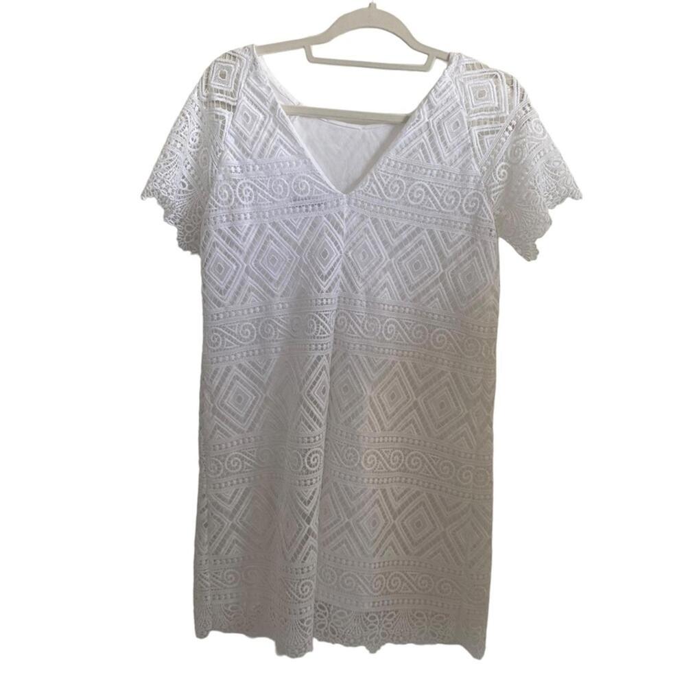 $158 Madewell Lyric White Crochet Lace Dress Size 2 - Picture 10 of 13